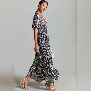 Anthropologie Short Sleeve V-neck